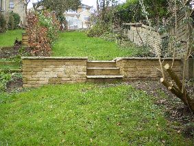 Garden Wall and steps