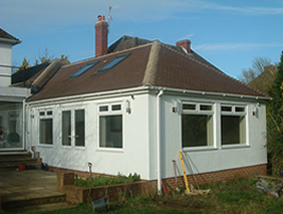 Extension to house and swimming pool